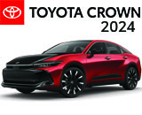 3/4 Quarter Left Facing Image of a Burgundy 2024 Toyota Crown
