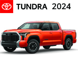 3/4 Quarter Left Facing Image of a Orange 2024 Toyota Tundra