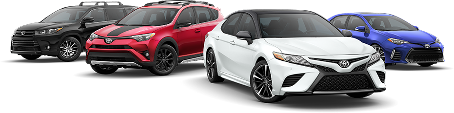 Toyota vehicles at Roseville Toyota