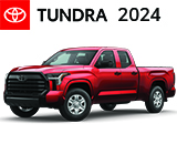 3/4 Quarter Left Facing Image of a Orange 2024 Toyota Tundra