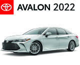 3/4 Quarter Left Facing Image of a Silver 2021 Toyota Avalon