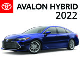 3/4 Quarter Left Facing Image of a Silver 2021 Toyota Avalon Hybrid