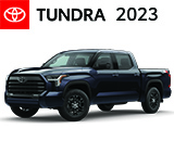 3/4 Quarter Left Facing Image of a White 2023 Toyota Tundra