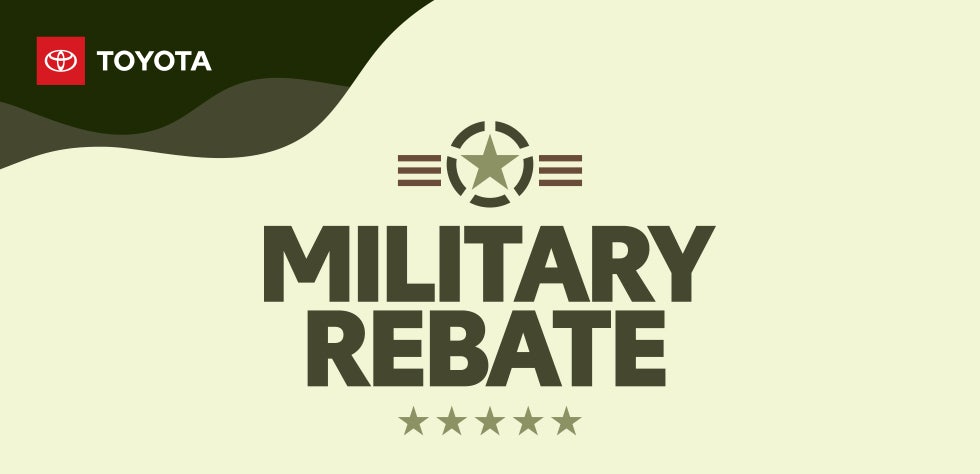 Toyota military rebate