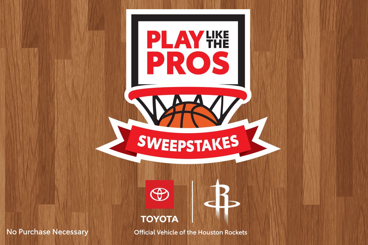 Sweepstales name and Toyota Rockets logo lock up