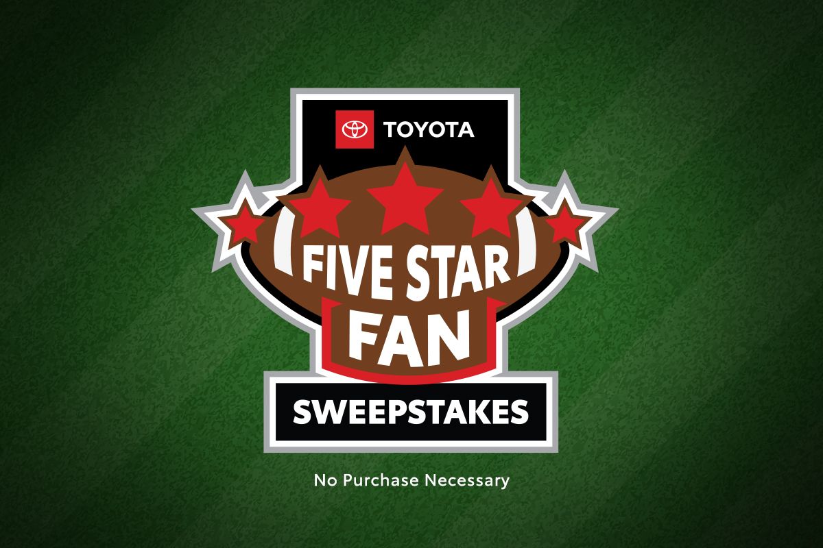 Toyota logo with sweepstakes name and logo